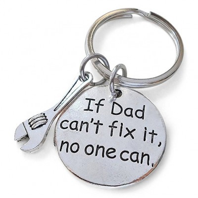 Father's day gift If Dad Can't Fix it No One Can gadget key ring keychain