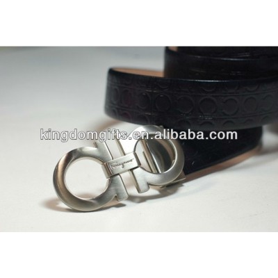 Leather belts with revmove buckle