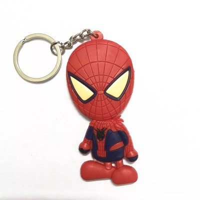 League of Legends decorated with a super hero cartoon PVC key ring keychain