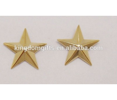 metal gold or silver star pin