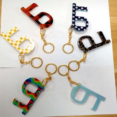 small letter keychain for wholesale