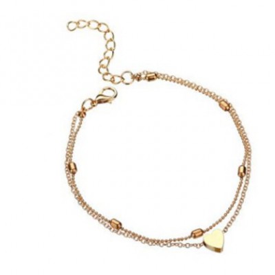 ankle bracelet lovers metal keychain for wholesale